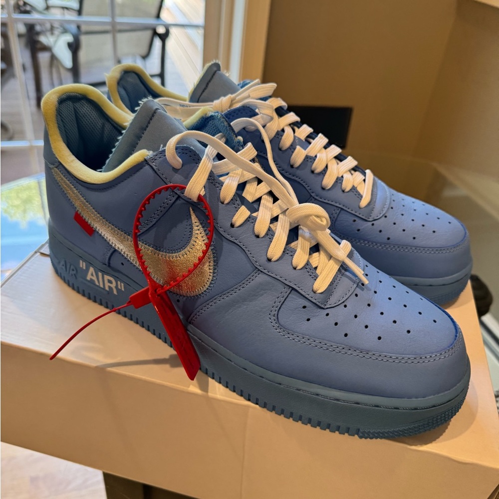 Nike Air Force 1 low Off White University Blue - Picture 3 of 13